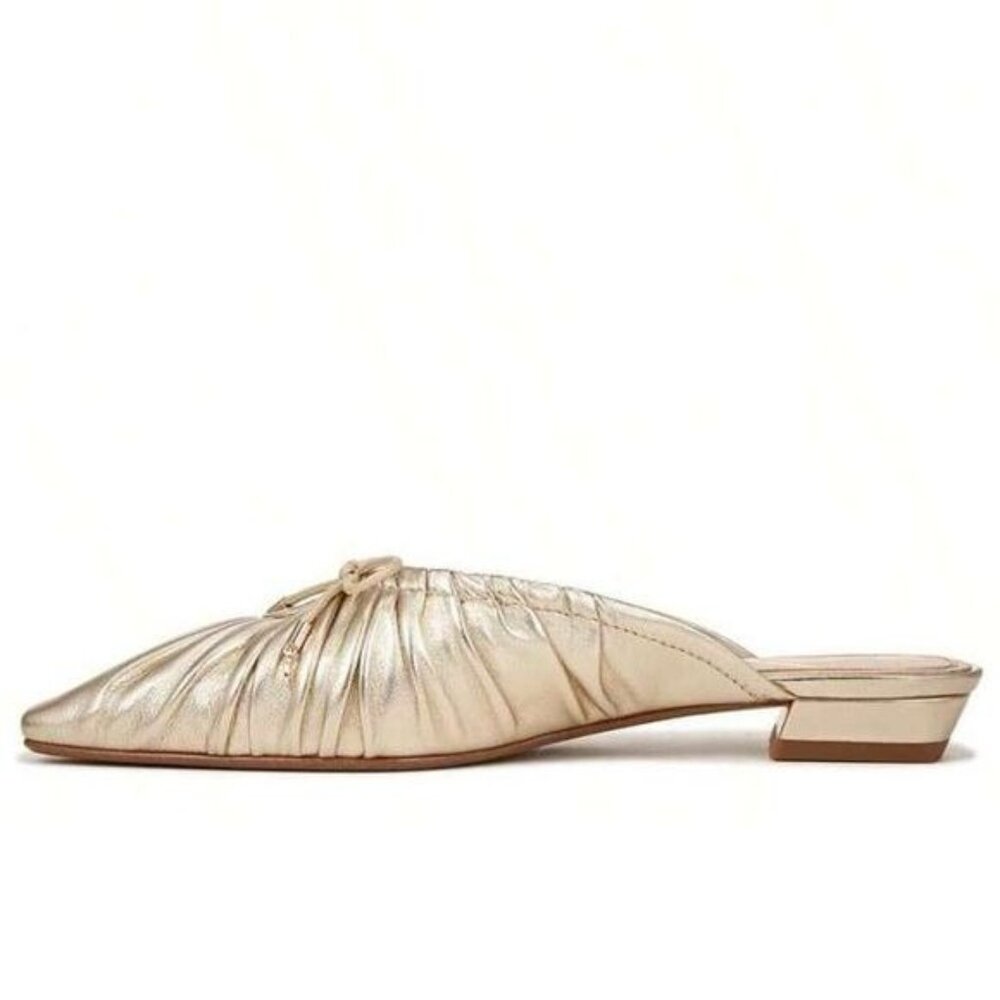 Sam Edelman Gold Mules - Picture 7 of 14